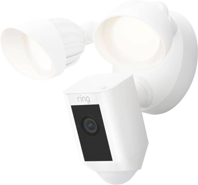 Ring Floodlight Cam Wired Plus 1080p Outdoor WiFi Camera with Night Vi-1