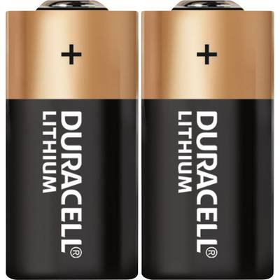 CR123A fotóelem, lítium, 3V 1400 mAh, 2 db, Duracell EL123AP, K123LA, RL123A, EL123A, DL123A, 5018LC, LR123, VL123 (DUR020320)-0