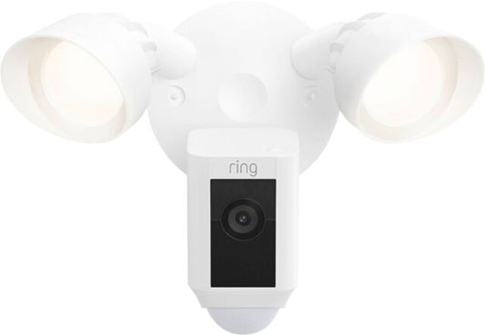 Ring Floodlight Cam Wired Plus 1080p Outdoor WiFi Camera with Night Vi-0
